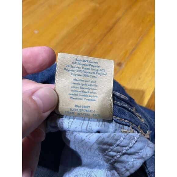 There Abouts Jeans Girls Size 14.5 Plus Blue Jegging Stretch Casual Whiskered - Picture 5 of 9